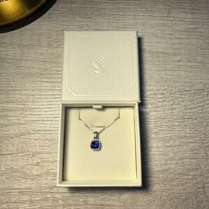 Swarovski Blue and Silver Necklace